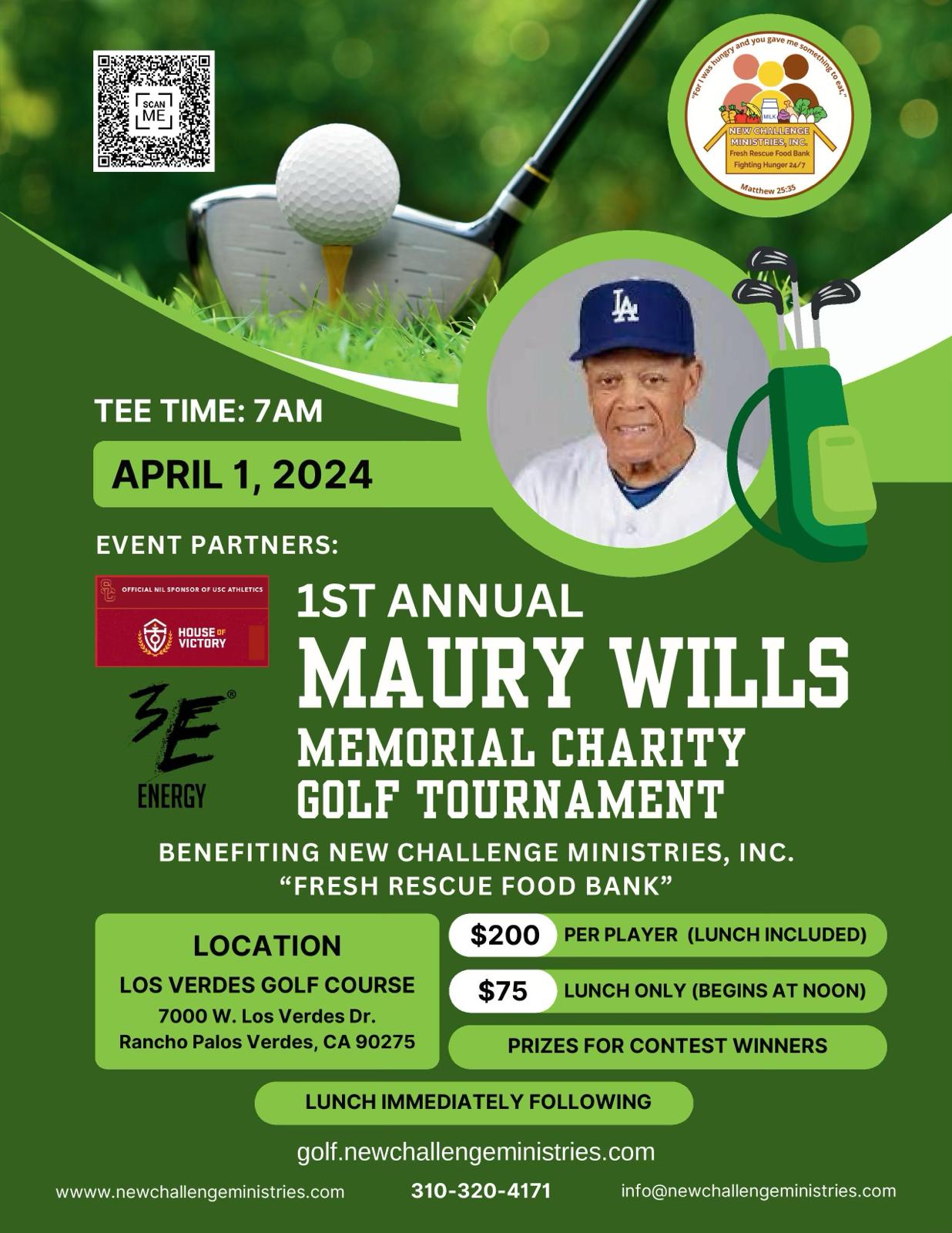 1st Annual Maury Wills Charity Golf Tournament