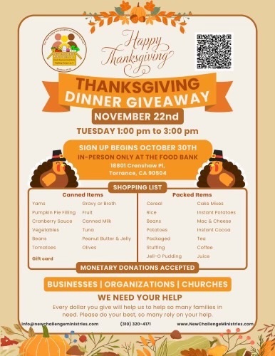 Thanksgiving Dinner Giveaway 2022